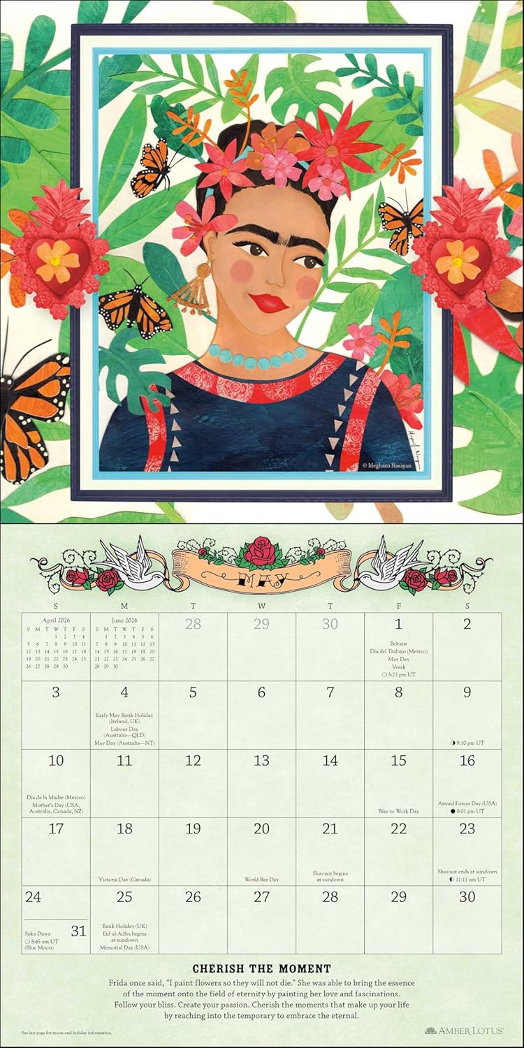 2026 For the Love of Frida - Square Wall Calendar
