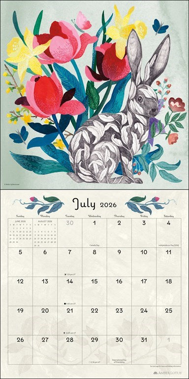 2026 Flora & Fauna - Square Wall Calendar