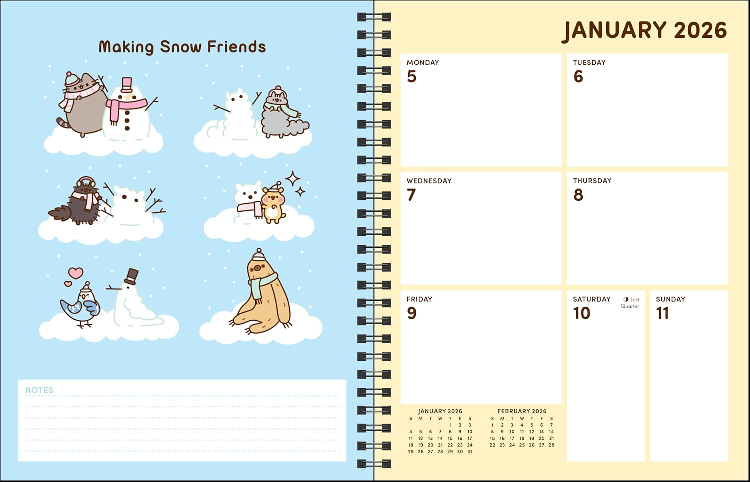 2026 Pusheen - Monthly & Weekly Diary/Planner