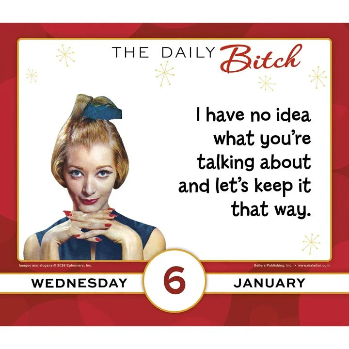 2027 Daily Bitch - Daily Boxed Page-A-Day Calendar