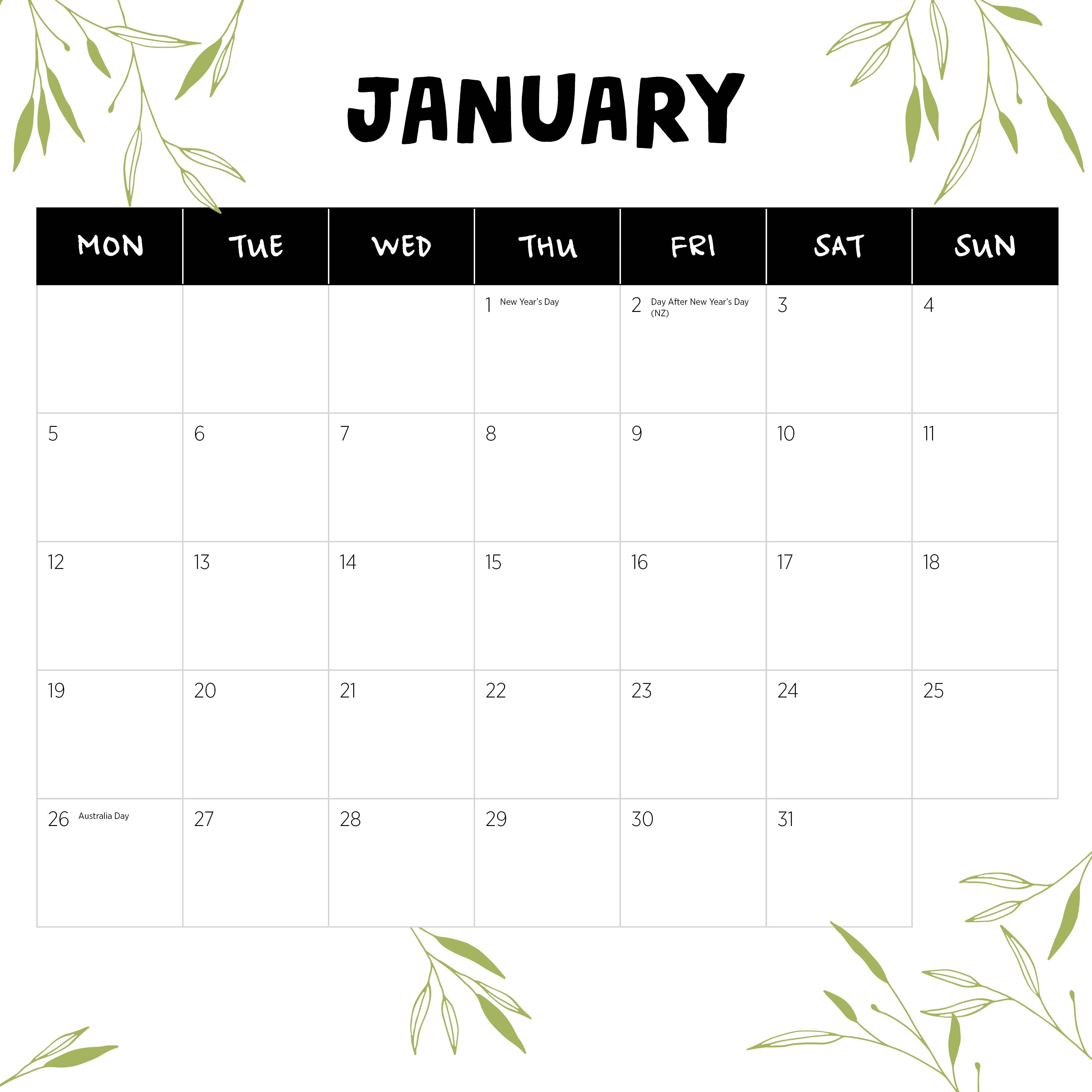 2026 Our Australia South Australia - Square Wall Calendar