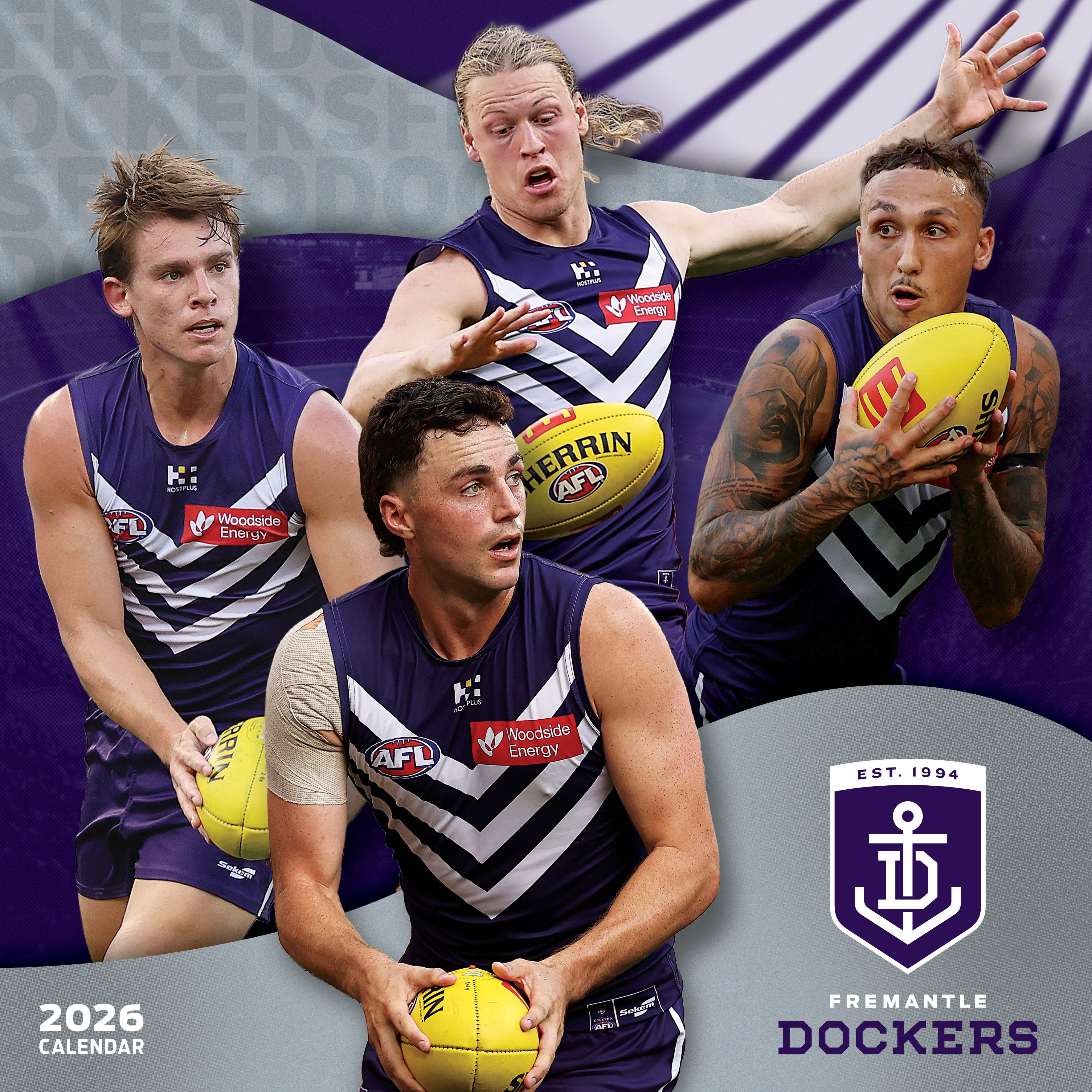 2026 AFL Fremantle Dockers - Square Wall Calendar
