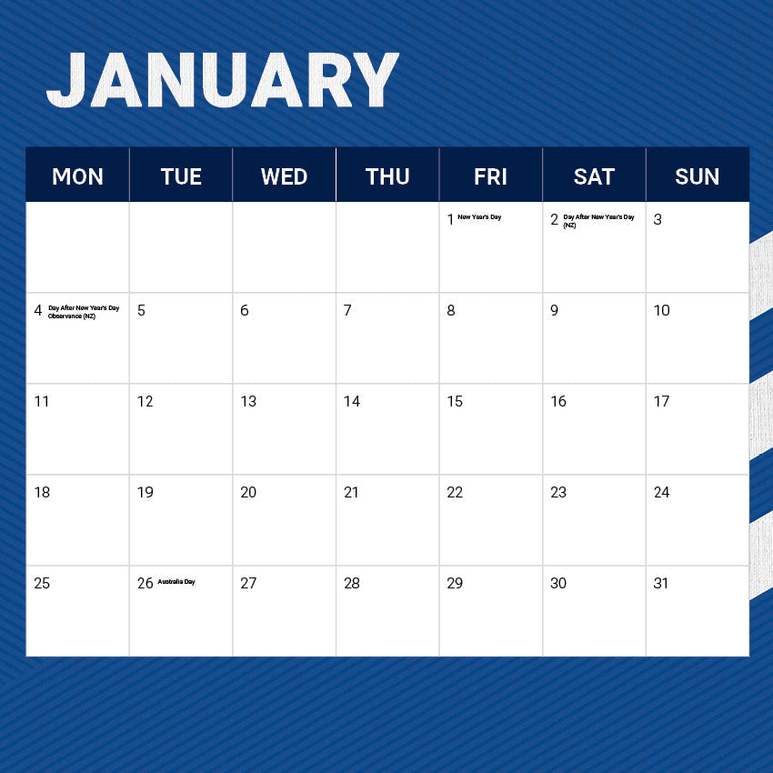 2027 NRL Canterbury-Bankstown Bulldogs calendar – image 3