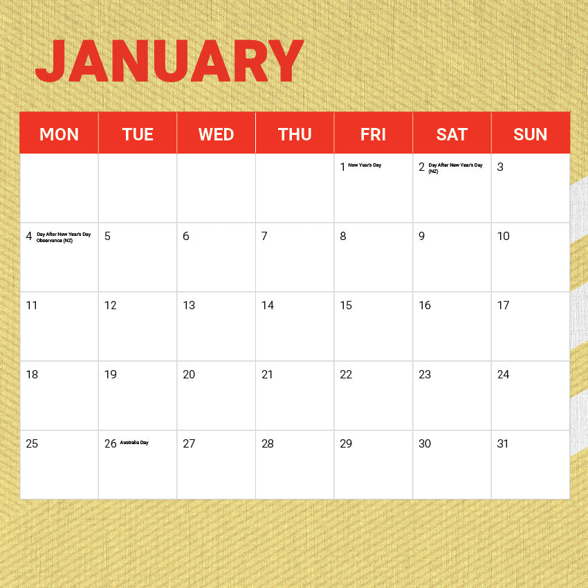 2027 NRL Dolphins calendar – image 3