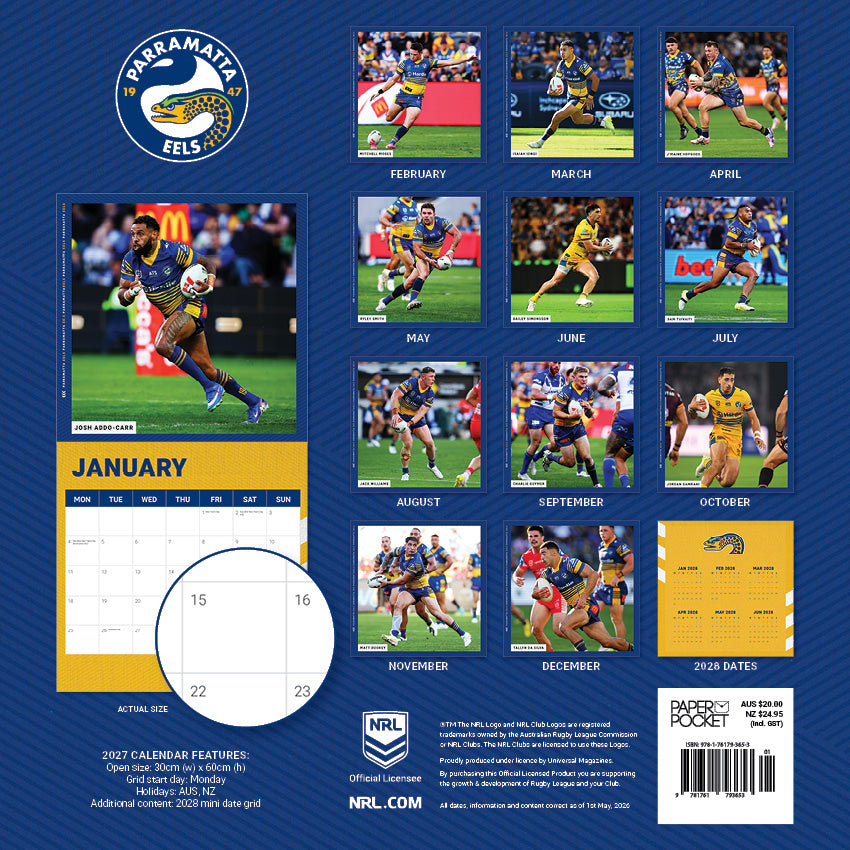 2027 NRL Parramatta Eels calendar – image 4