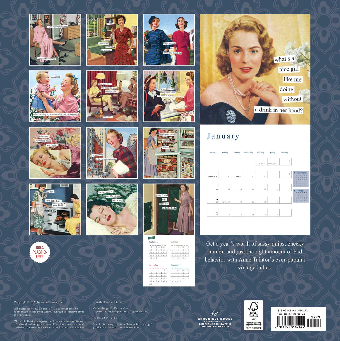 2026 Anne Taintor - Square Wall Calendar