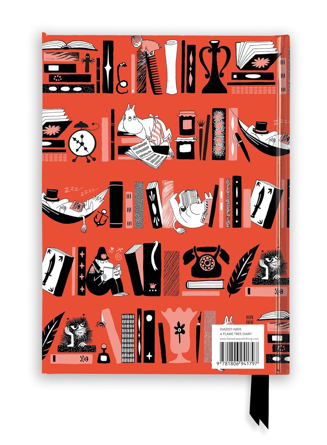 2027 Moomin: Bookshelves Magnetic - Weekly Diary/Planner