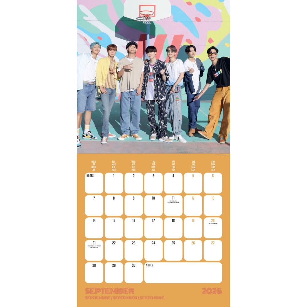 2026 Bts - Square Wall Calendar