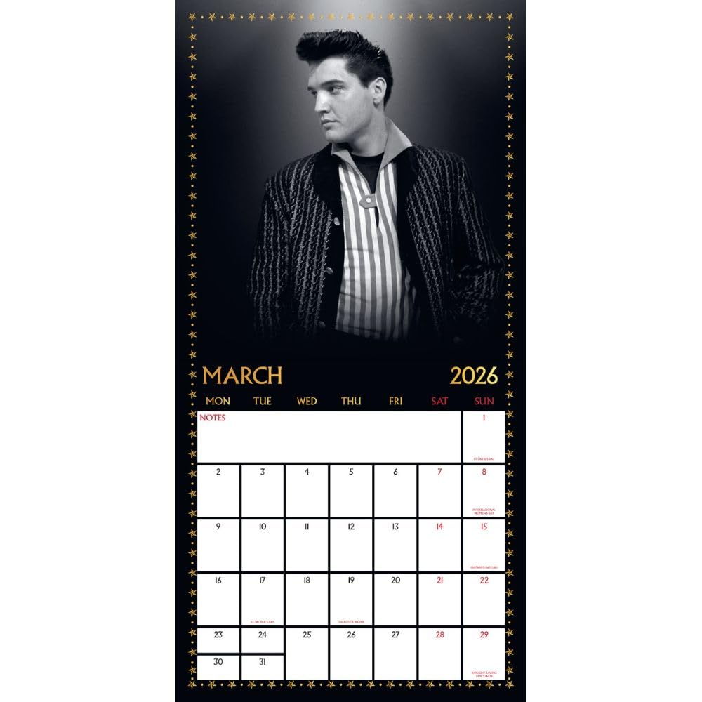2026 Elvis - Square Wall Calendar