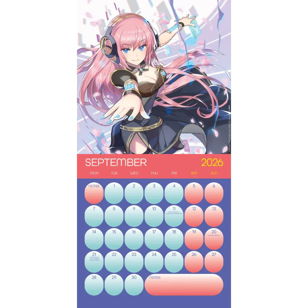 2026 Hatsune Miku - Square Wall Calendar