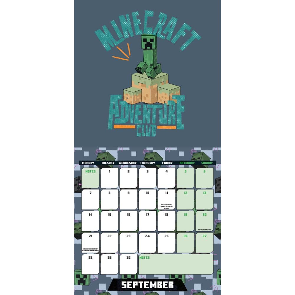 2026 Minecraft - Square Wall Calendar