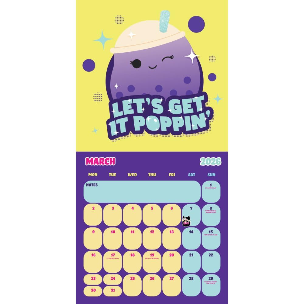 2026 Squishmallows - Square Wall Calendar