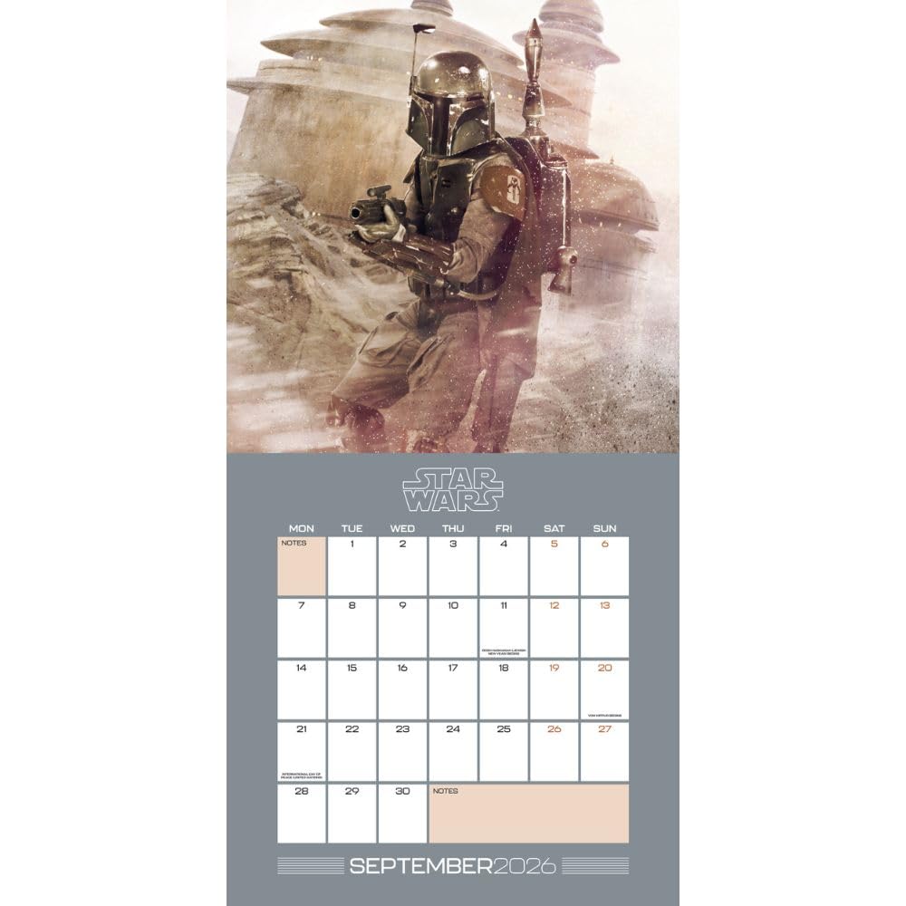 2026 Star Wars Classic - Square Wall Calendar