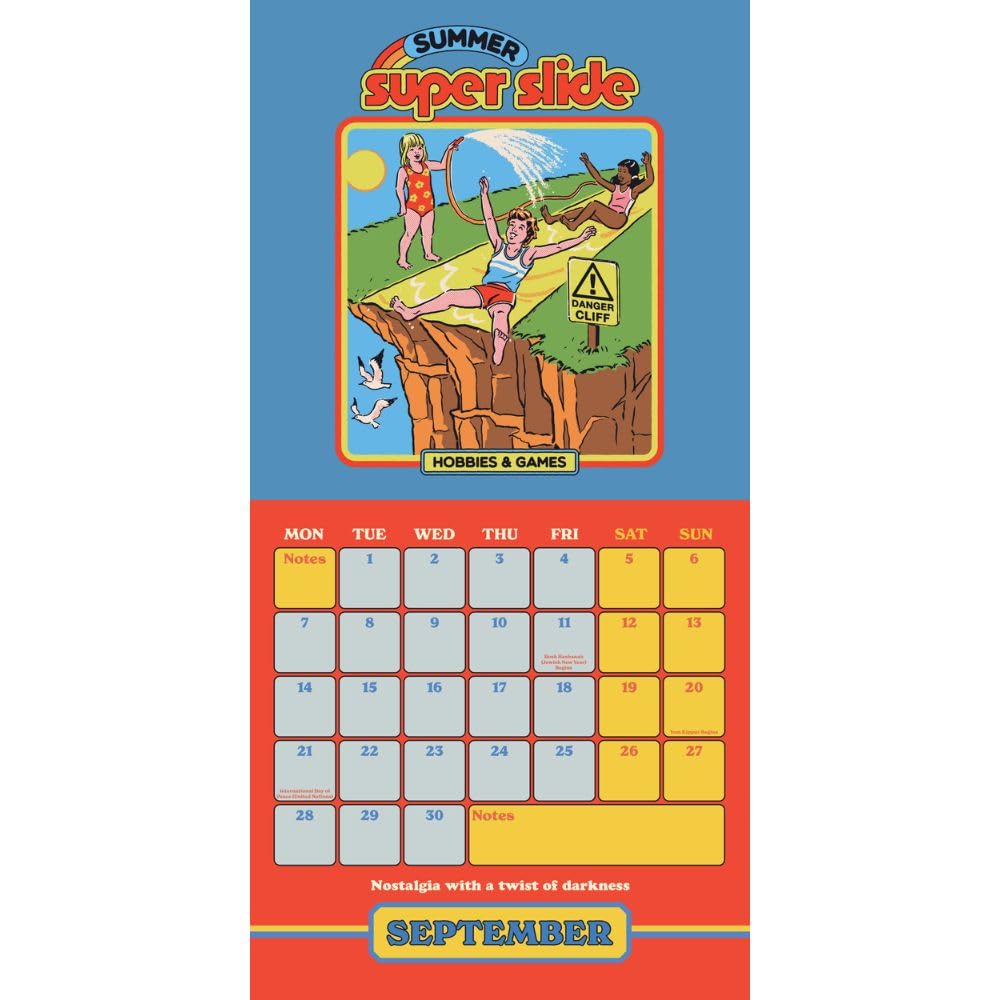 2026 The Darker Side of Childhood - Steven Rhodes - Square Wall Calendar