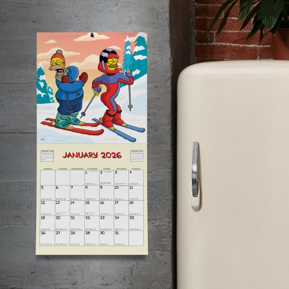 2026 The Simpsons - Square Wall Calendar