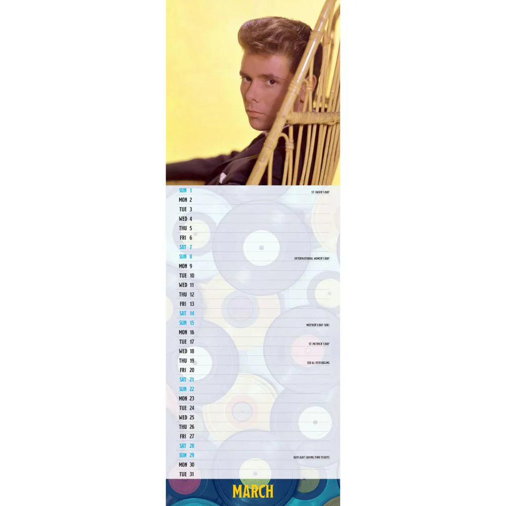 2026 Cliff Richard - Slim Wall Calendar