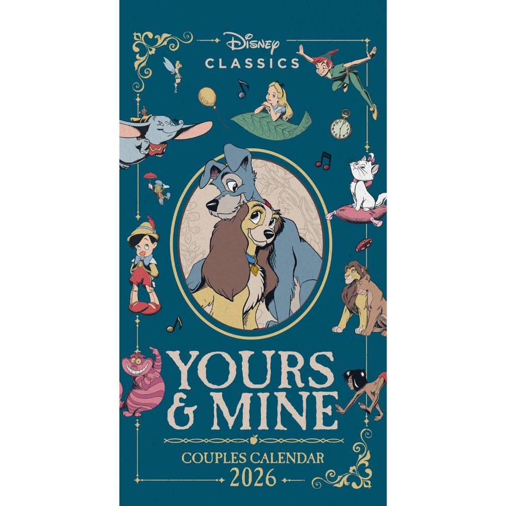 2026 Disney Yours & Mine - Slim Wall Calendar