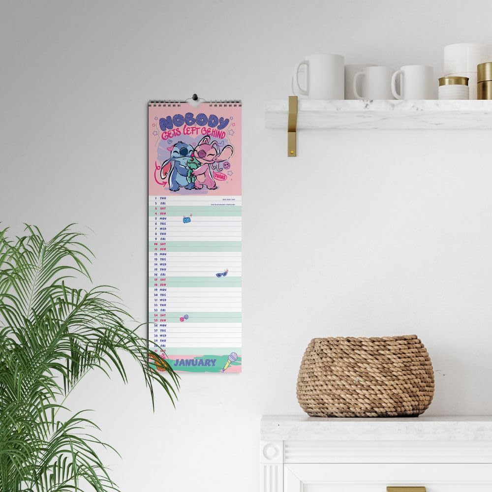 2026 Stitch - Slim Wall Calendar