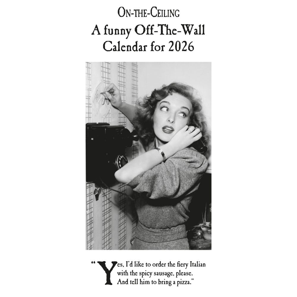 2026 On The Ceiling - Slim Wall Calendar