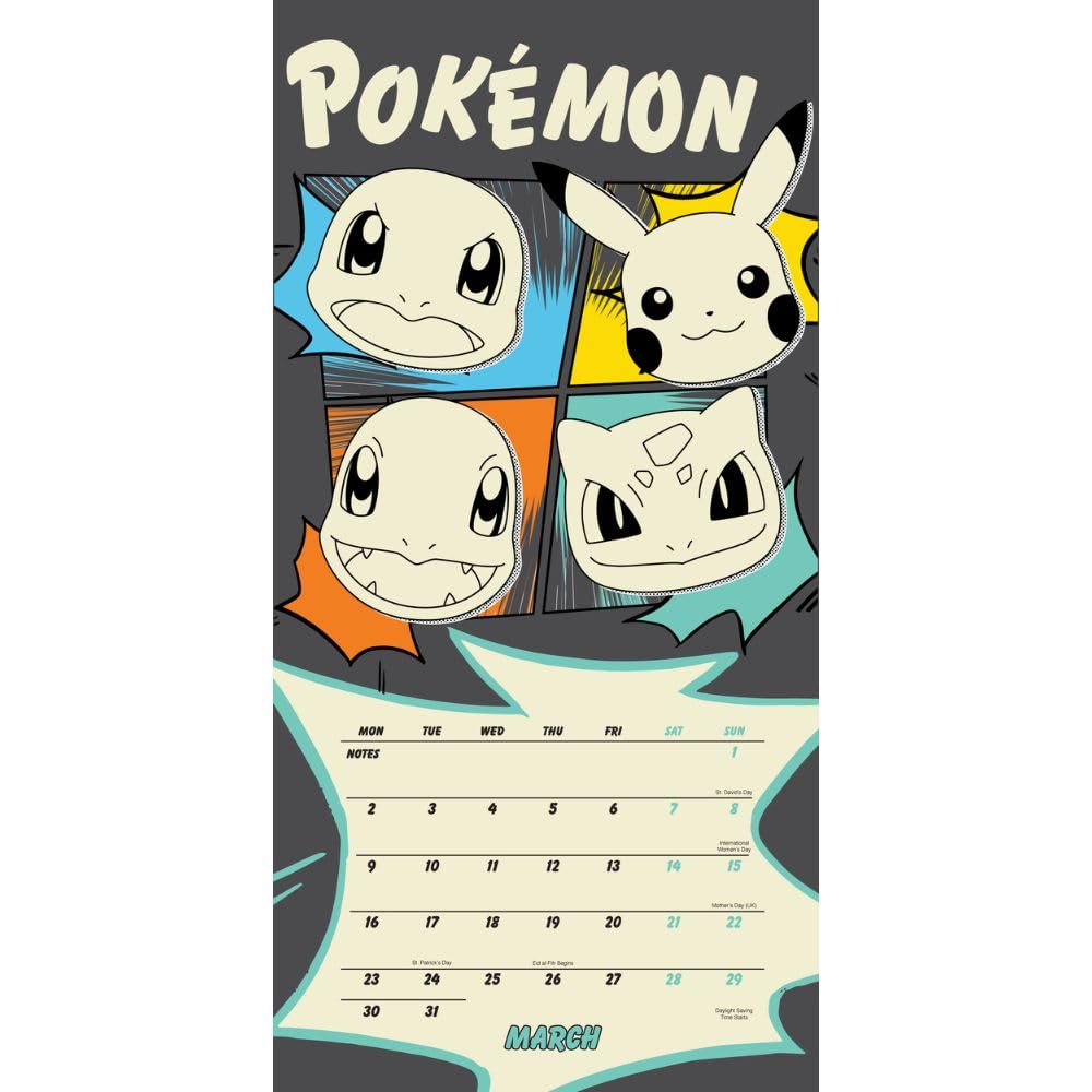 2026 Pokemon - Mini Wall Calendar