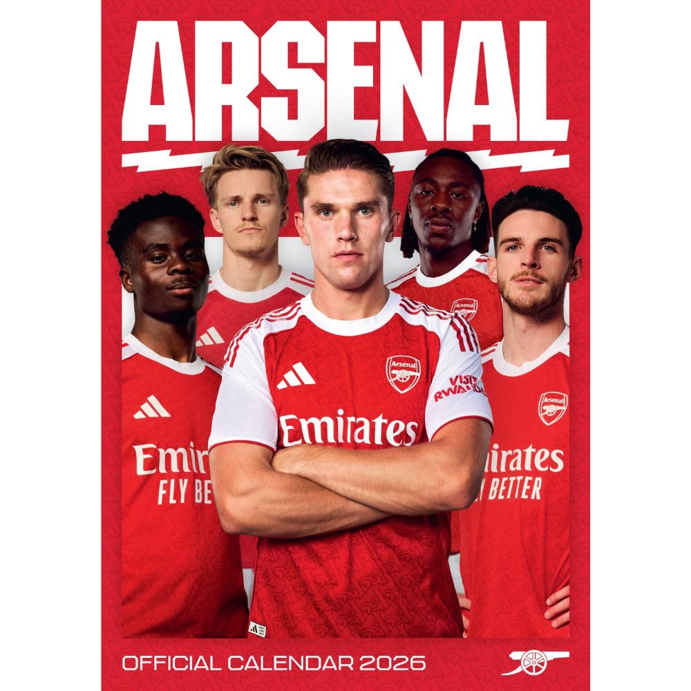 2026 Arsenal FC - A3 Wall Calendar