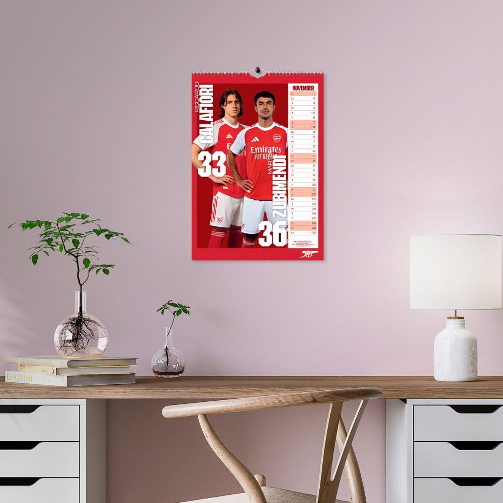 2026 Arsenal FC - A3 Wall Calendar