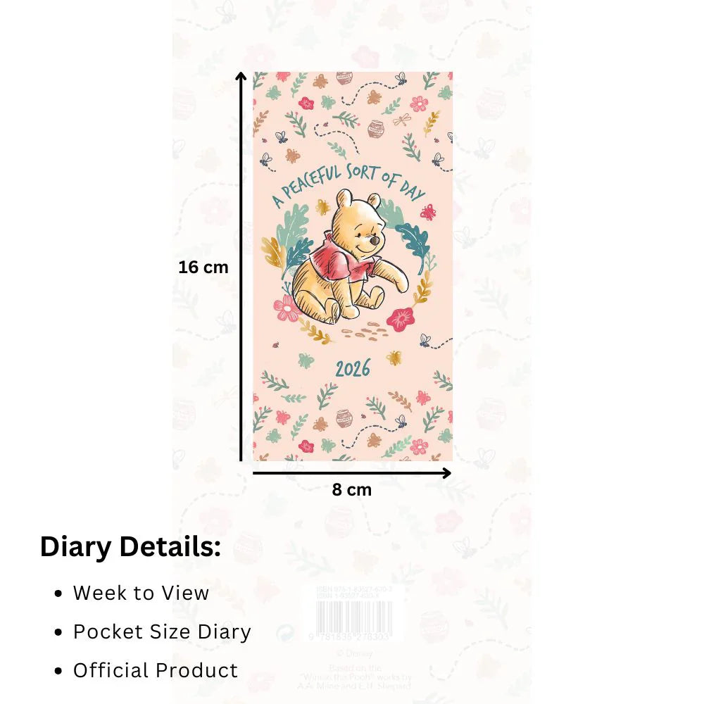 2026 Winnie The Pooh - Weekly Pocket Diary/Planner