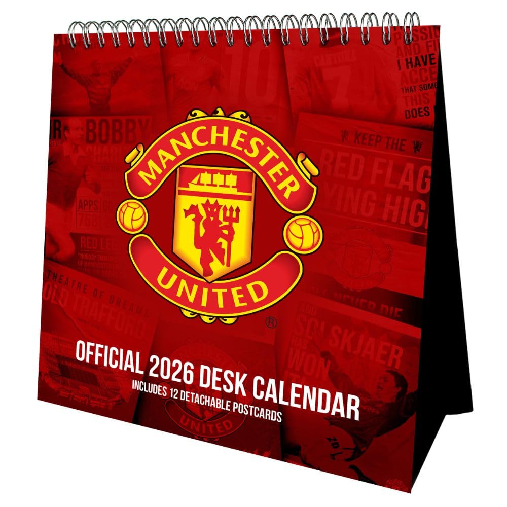 2026 Manchester United FC - Desk Easel Calendar