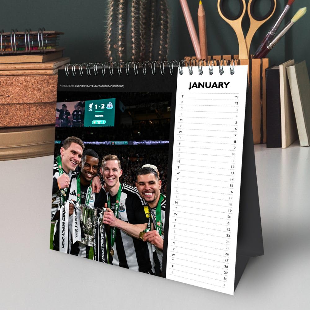2026 Newcastle United FC - Desk Easel Calendar