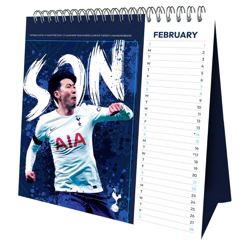 2026 Tottenham Hotspur FC - Desk Easel Calendar