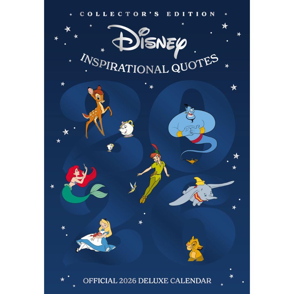 2026 Disney Inspirational Quotes - A3 Deluxe Wall Calendar