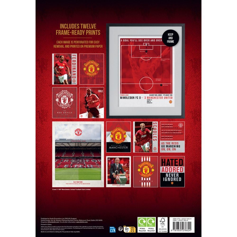 2026 Manchester United FC - A3 Deluxe Wall Calendar