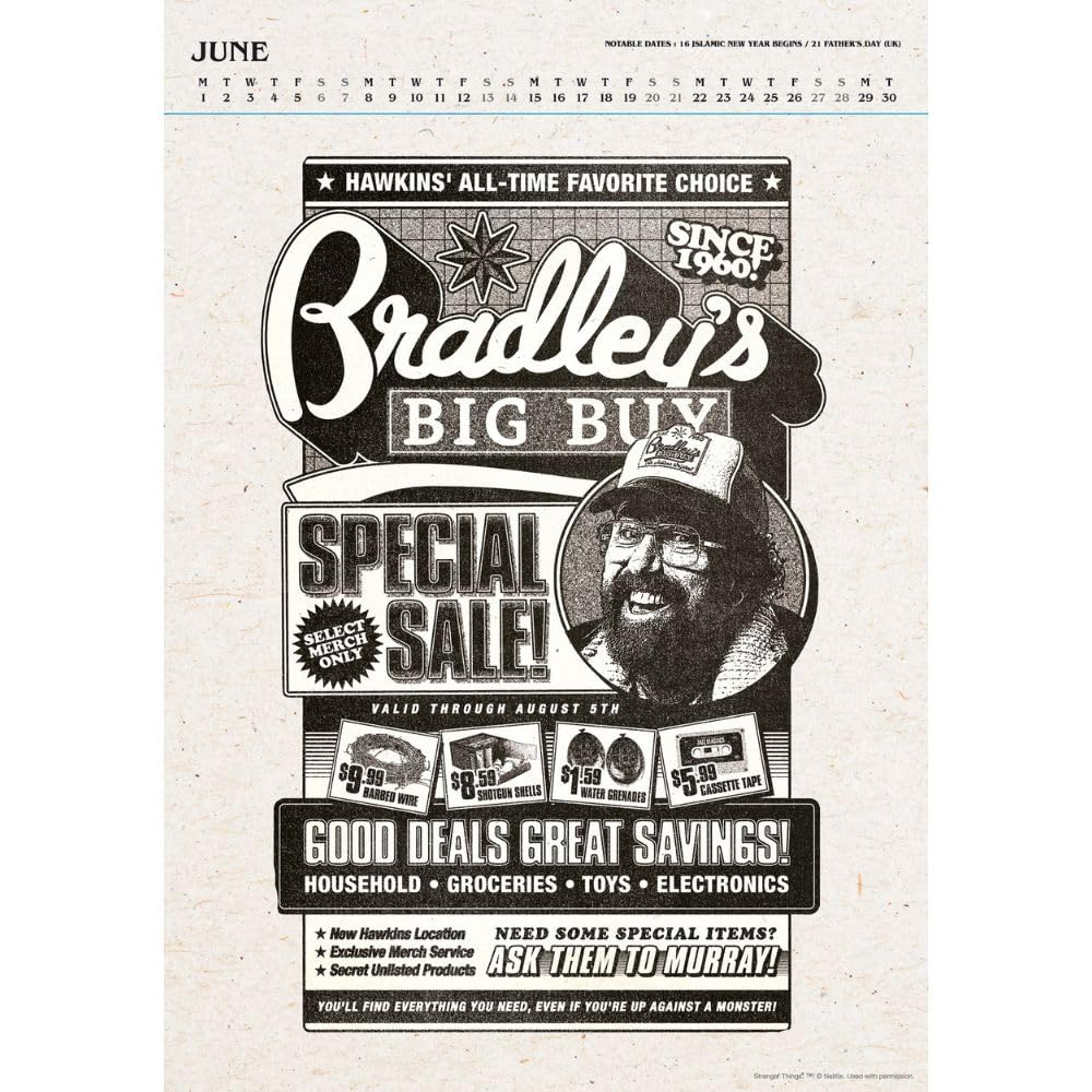 2026 Stranger Things - A3 Deluxe Wall Calendar