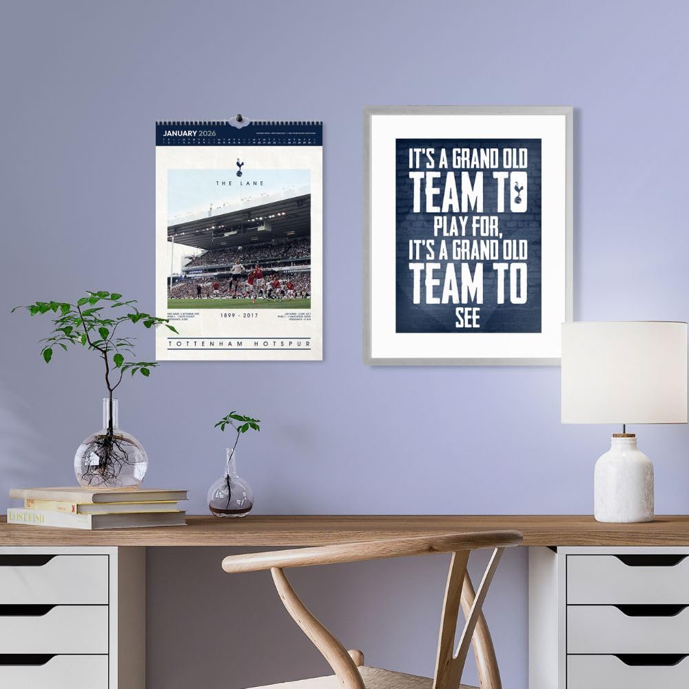 2026 Tottenham Hotspur FC - A3 Deluxe Wall Calendar