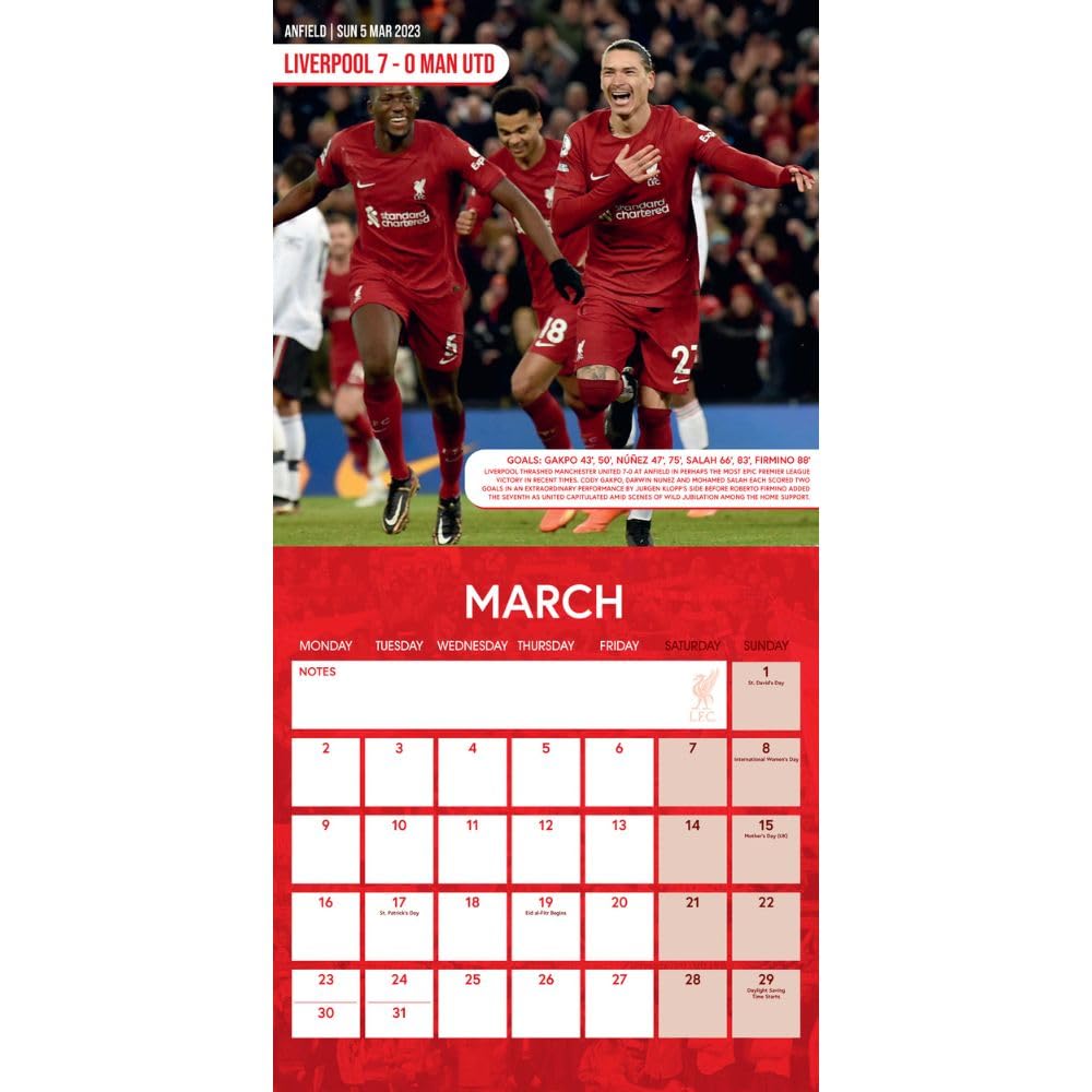 2026 Liverpool FC Legends - Square Wall Calendar