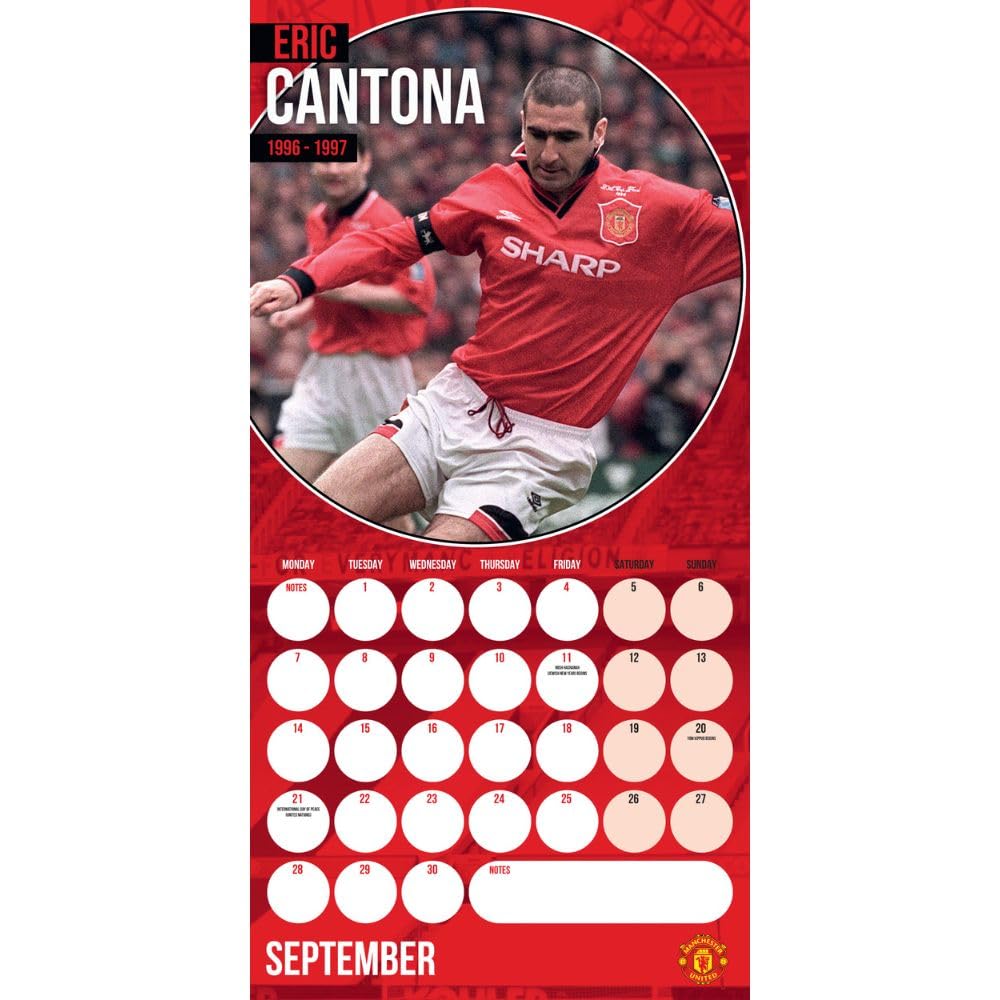 2026 Manchester United FC Legends - Square Wall Calendar