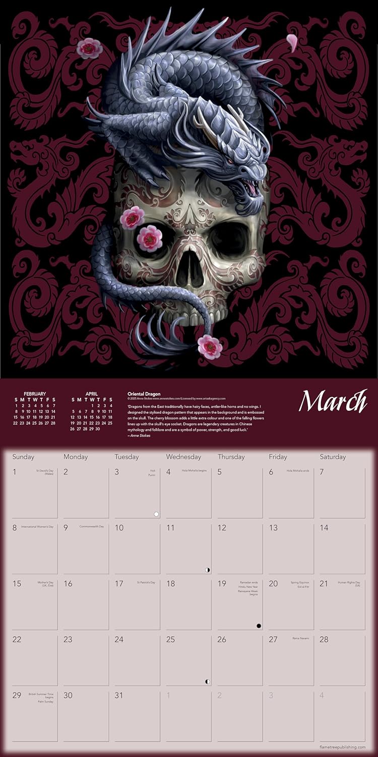 2026 Anne Stokes: Dragons - Square Wall Calendar