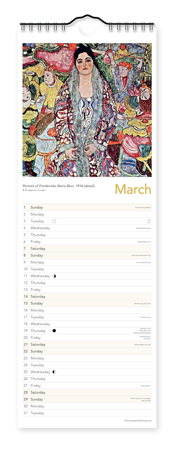 2026 Gustav Klimt - Slim Wall Calendar