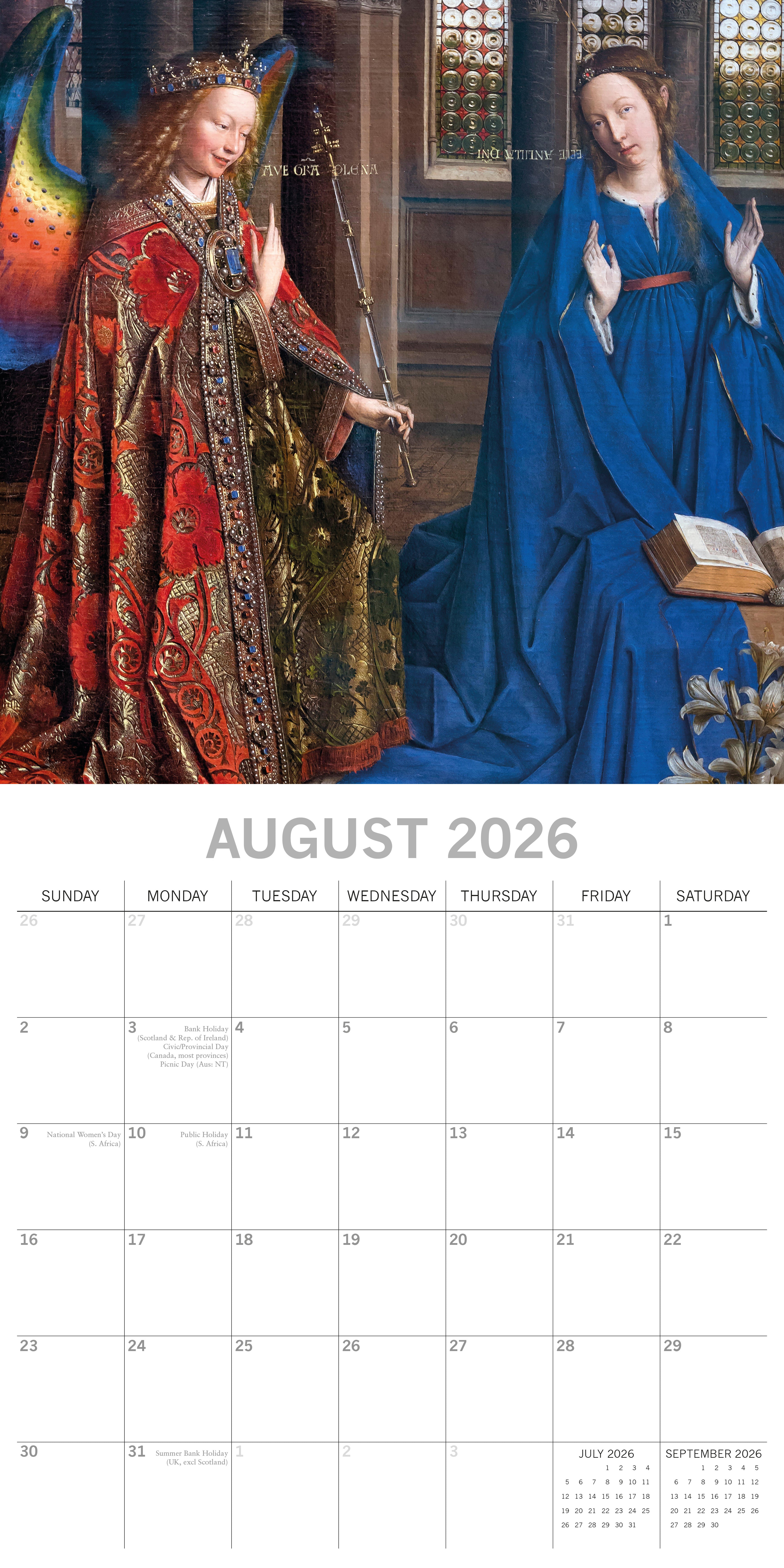 2026 Angels - Square Wall Calendar