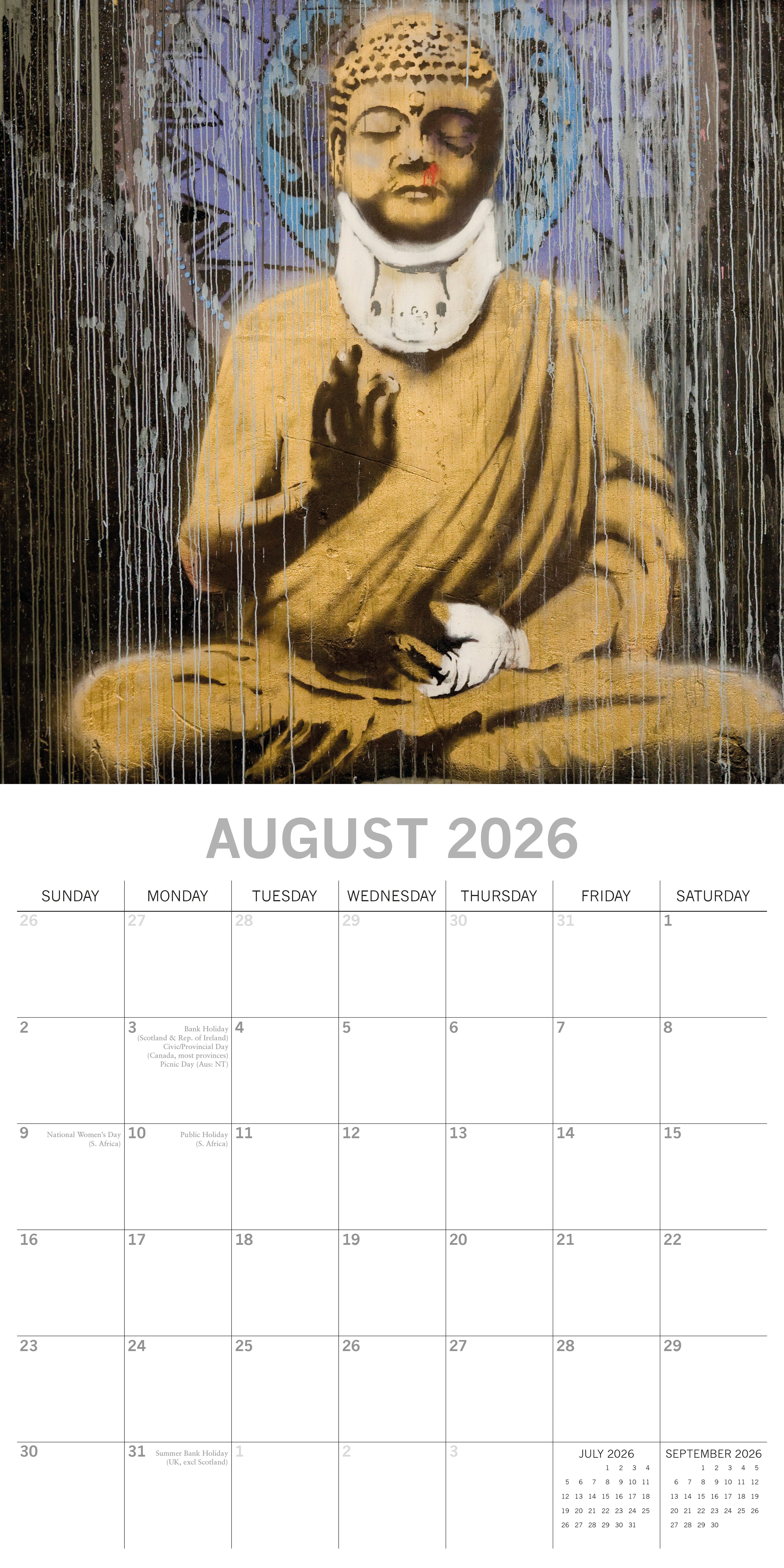 2026 Banksy - Square Wall Calendar