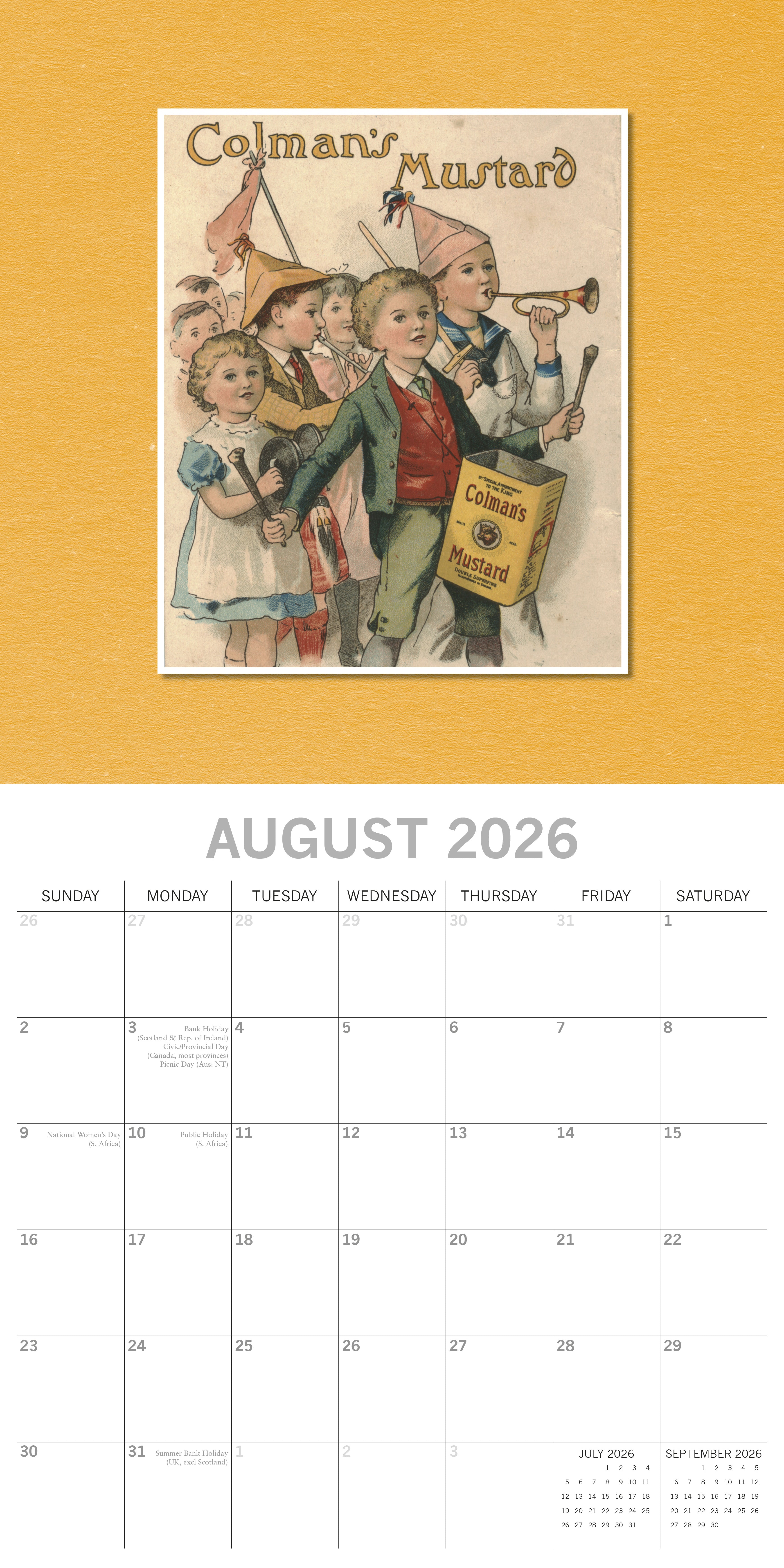 2026 Classic Advertising - Square Wall Calendar