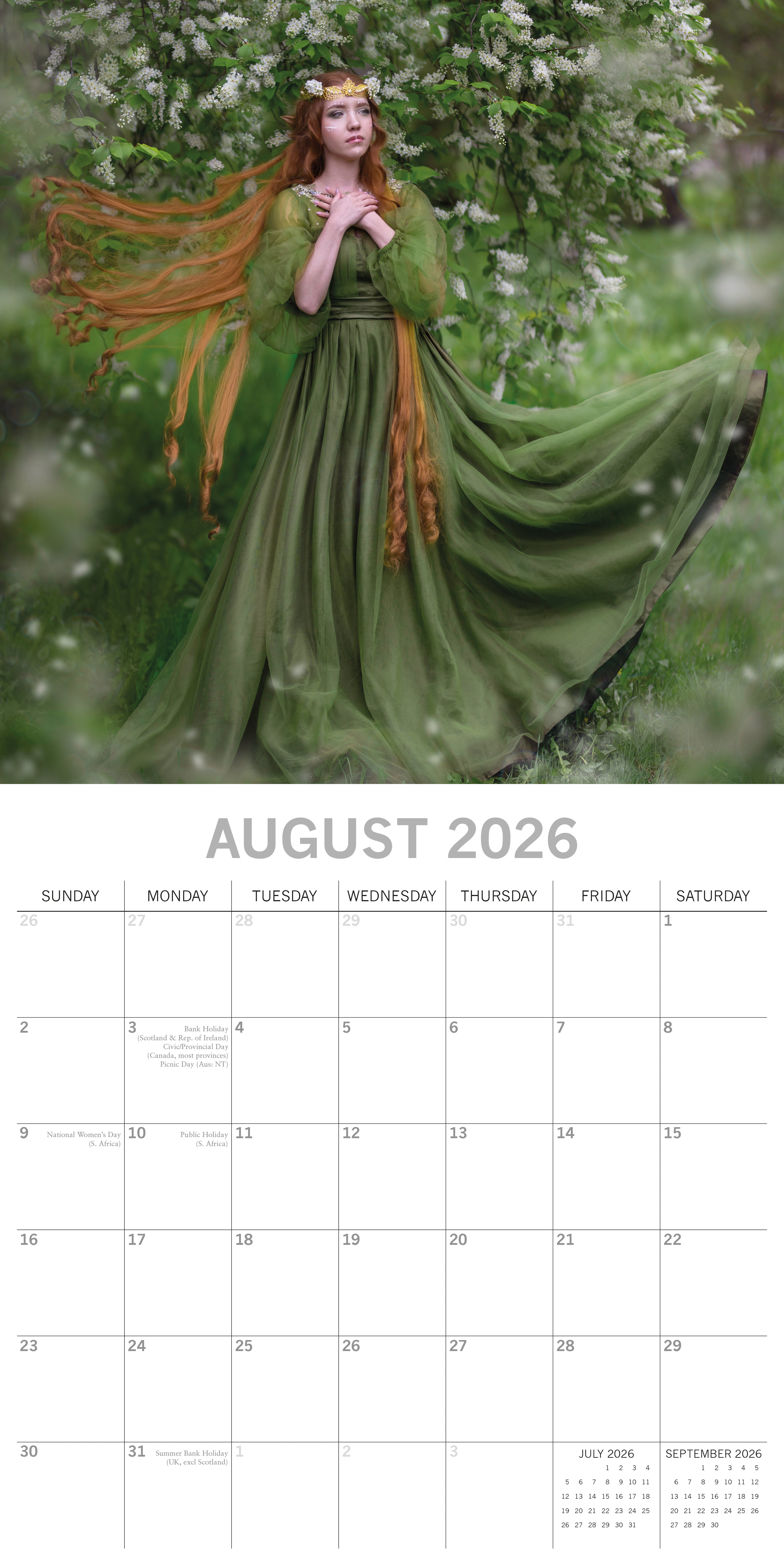2026 Fantasy Art - Square Wall Calendar