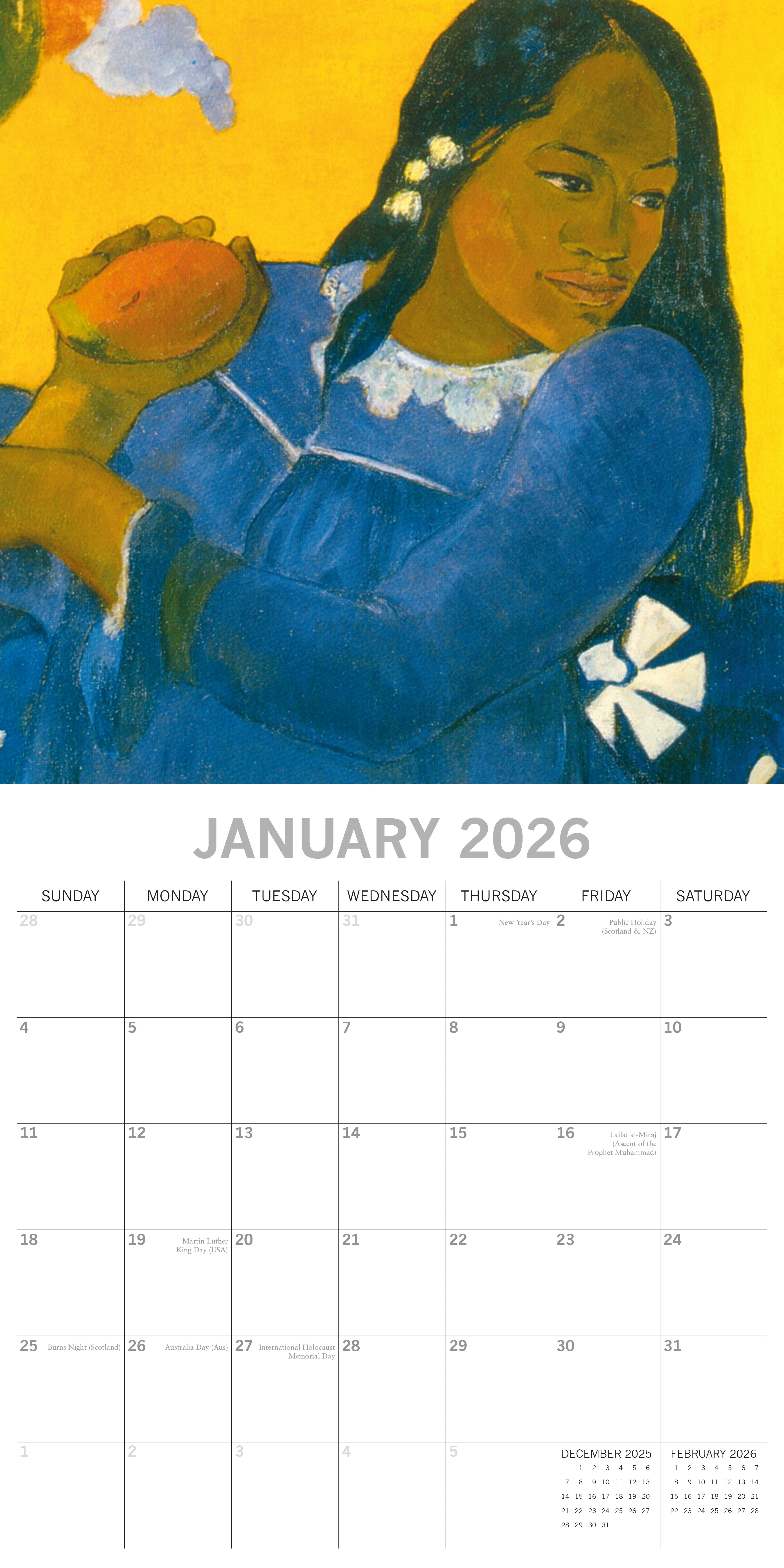 2026 Gauguin - Square Wall Calendar