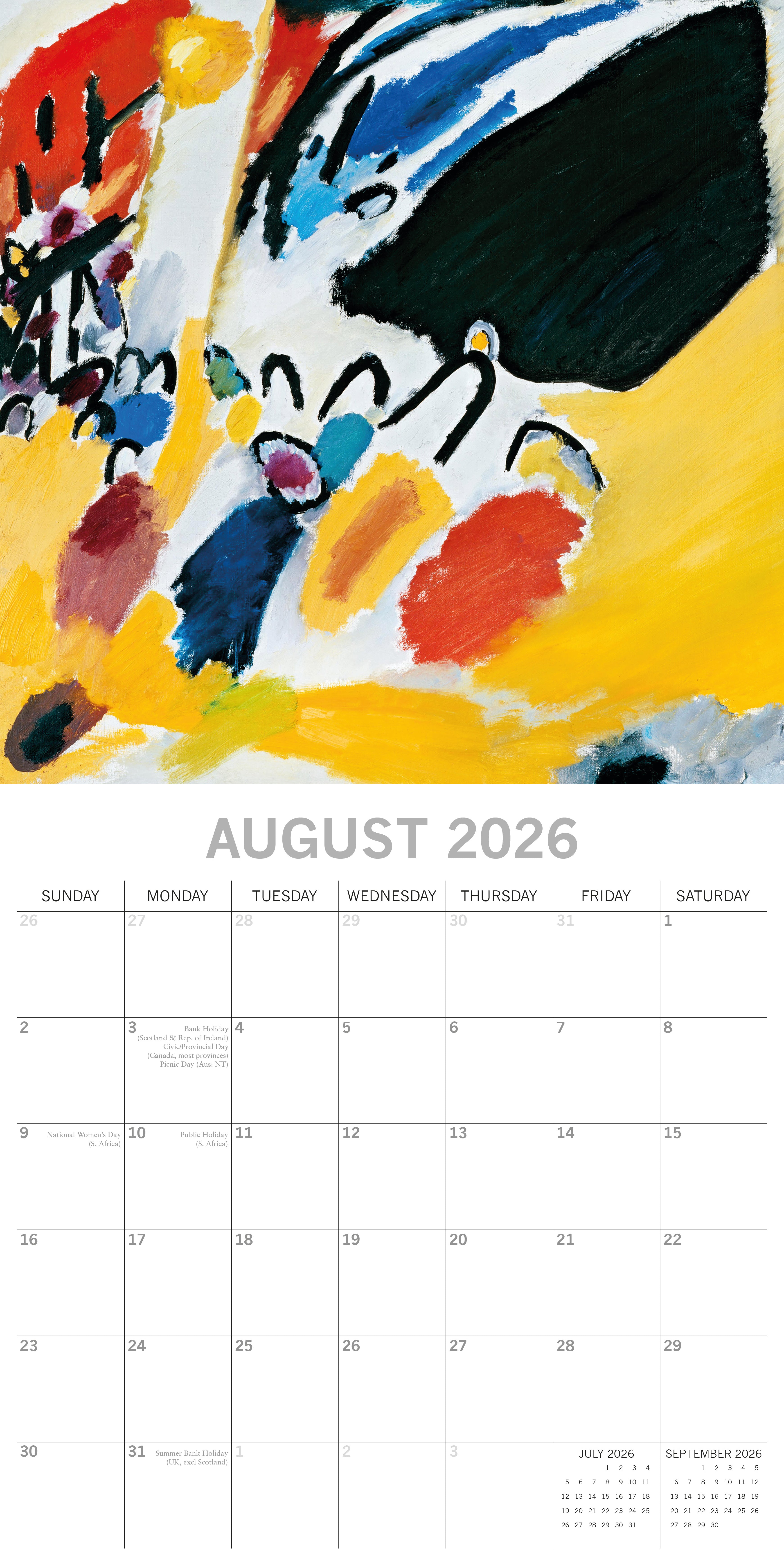 2026 Kandinsky - Square Wall Calendar
