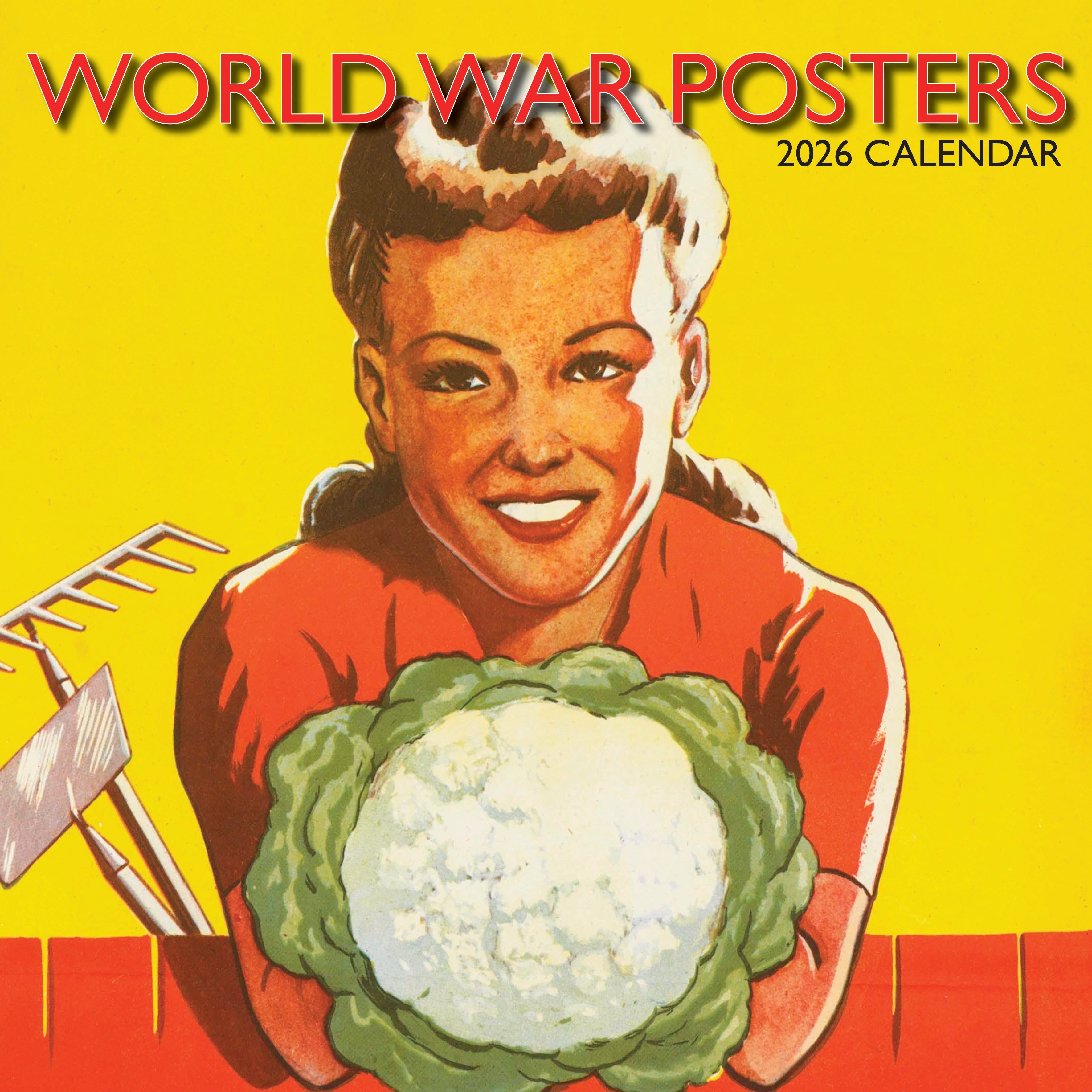 2026 World War Posters - Square Wall Calendar