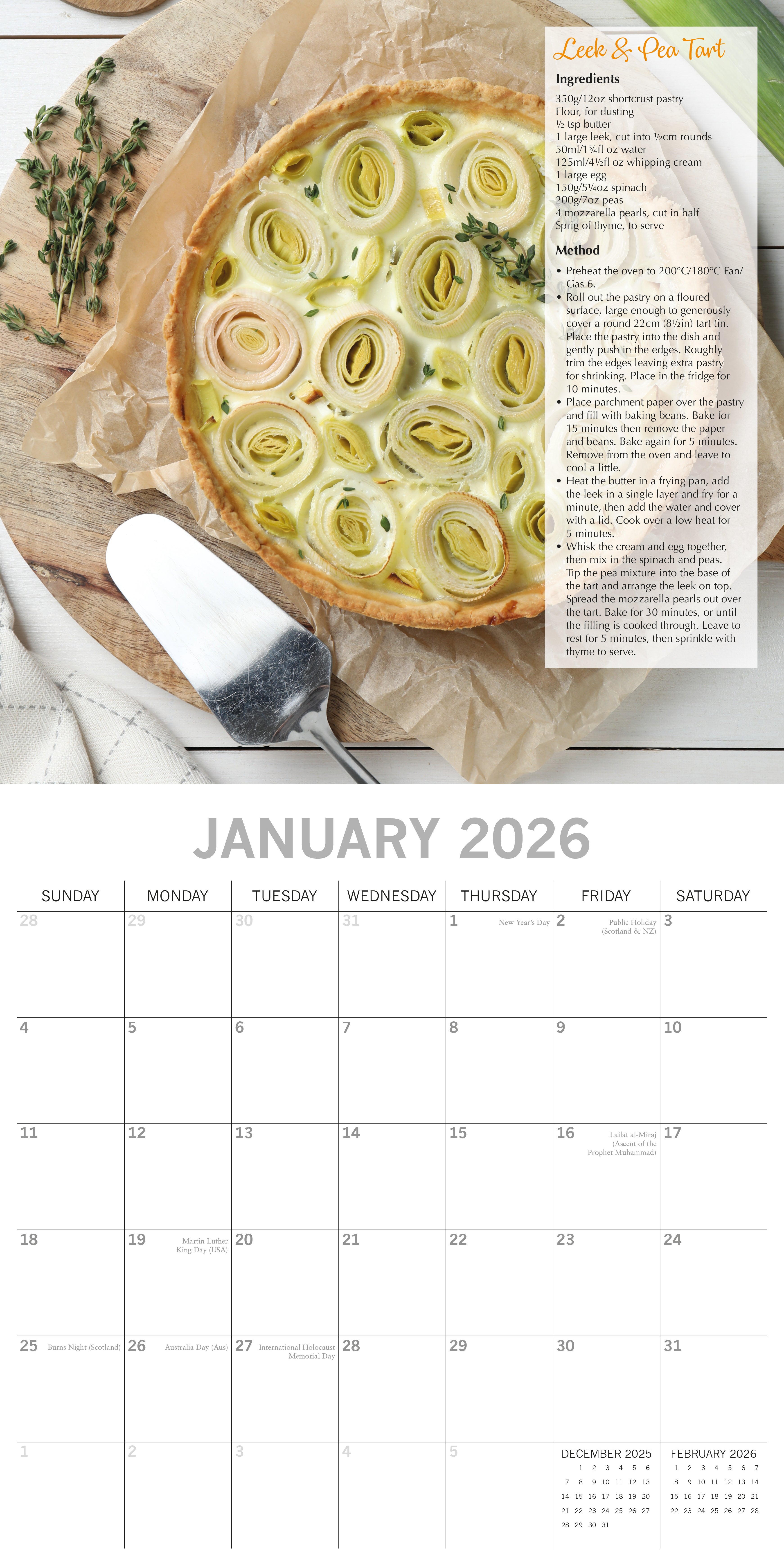 2026 From Garden to Kitchen - Square Wall Calendar