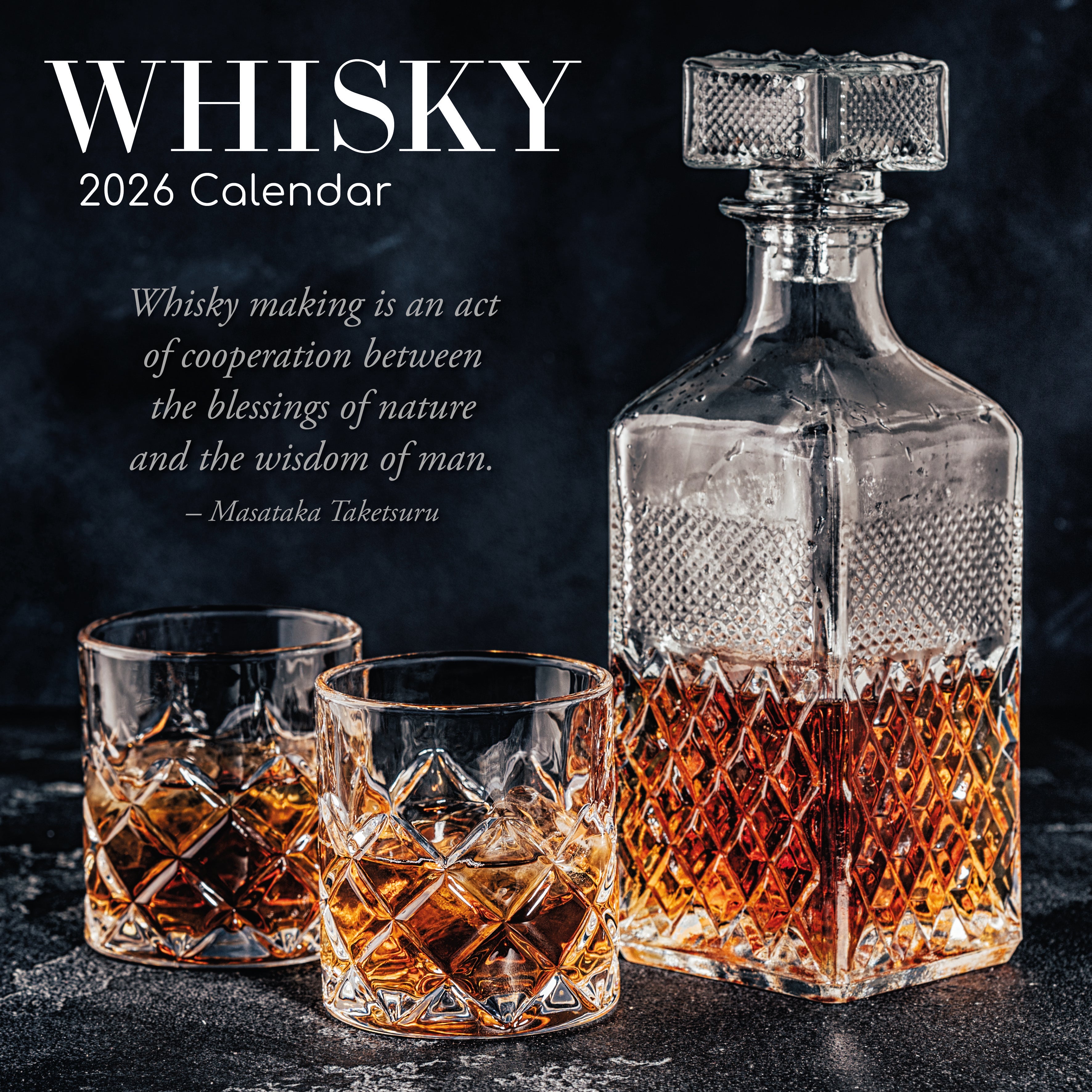 2026 Whisky - Square Wall Calendar