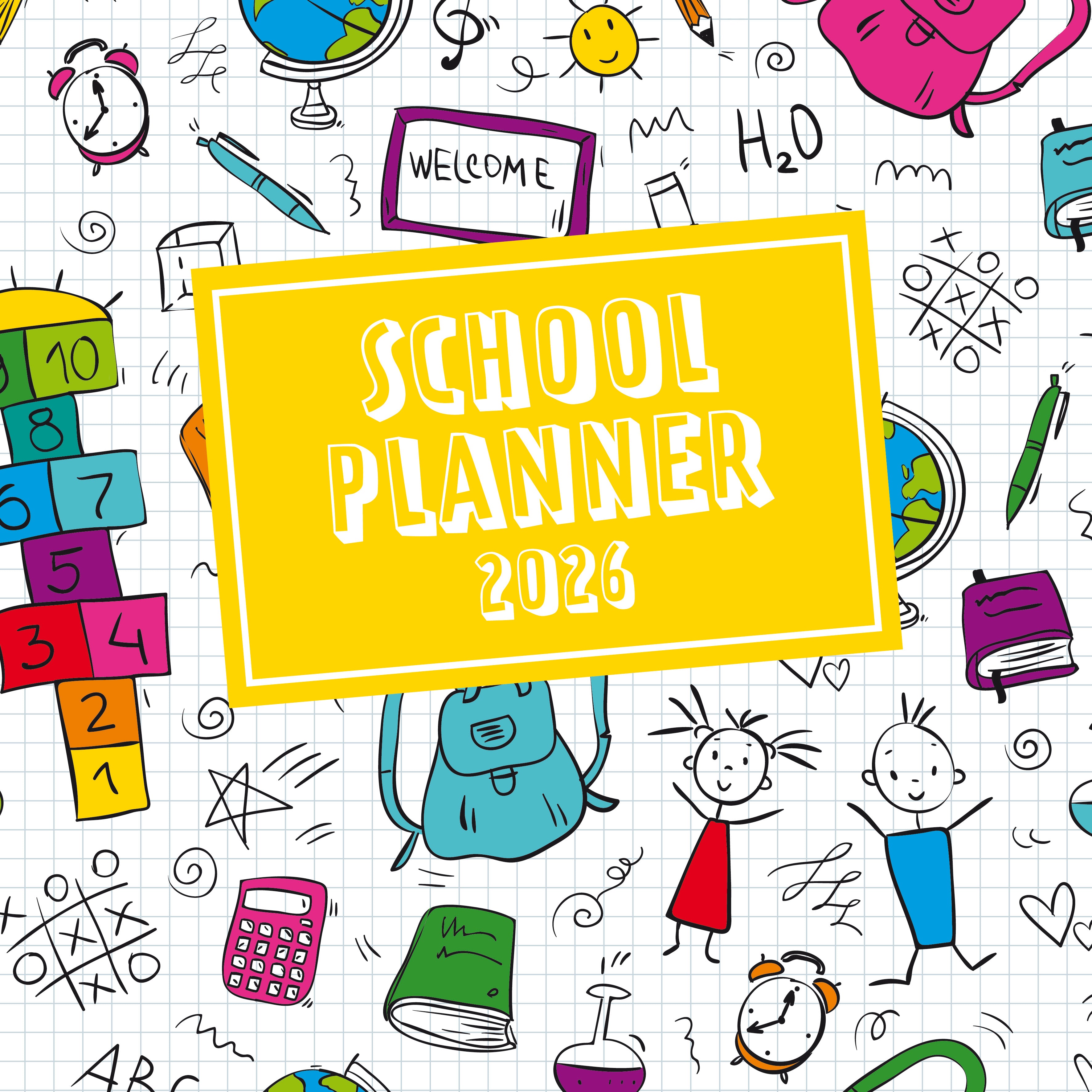 2026 School Planner - Square Wall Calendar