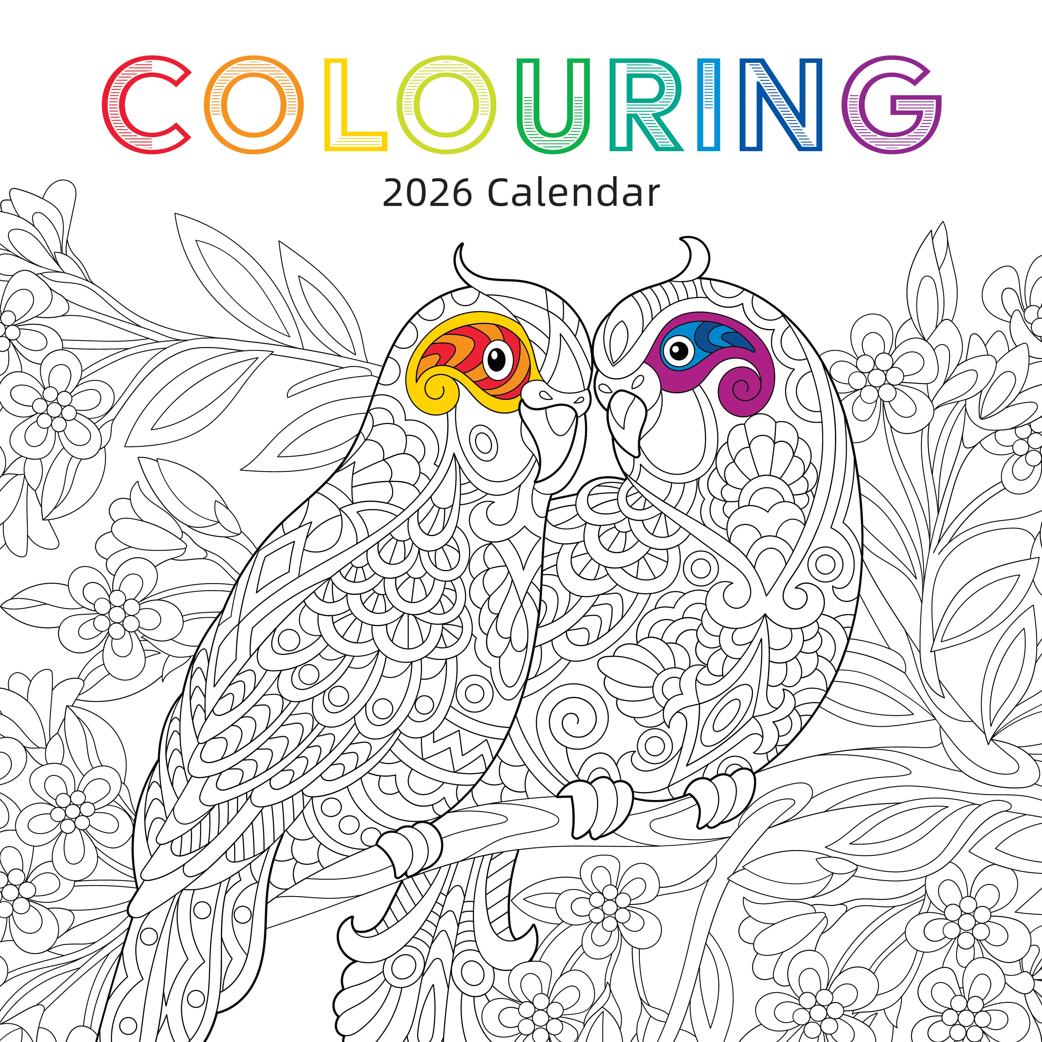 2026 Colouring - Square Wall Calendar