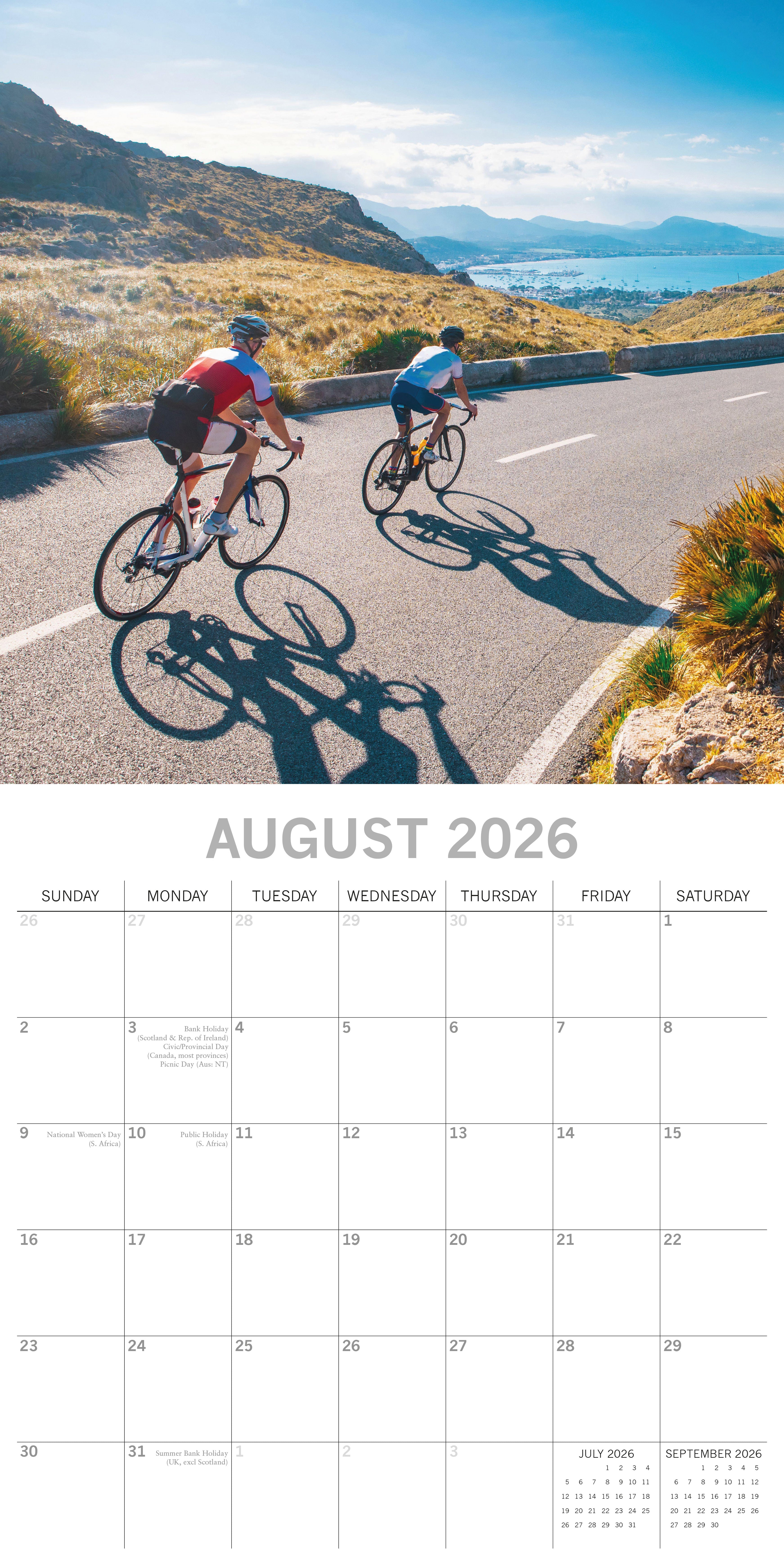 2026 Cycling - Square Wall Calendar